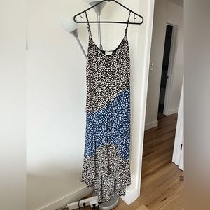 Floral high-low maxi dress